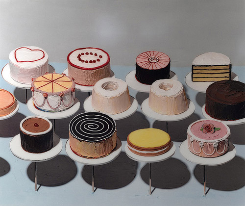 Wayne thiebaud cakes (1963)