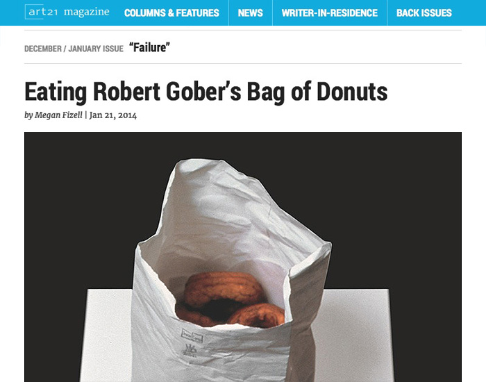 Eating Robert Gober’s Bag of Donuts | Art21 Magazine