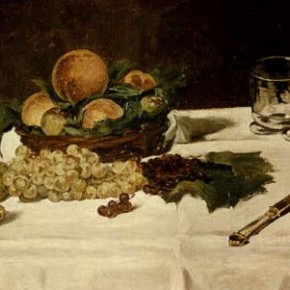 Édouard Manet – Almond Cake with Grapes & Peaches