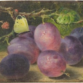 Colour Purple - Benjamin Roberts - Baked Custard with Plums